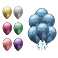Ballons en latex platine biodégradable de 28 cm - Ballons Clown - 50 pcs.