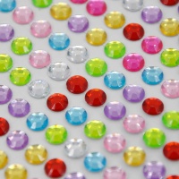 Stickers en verre coloré 6 mm - 260 pièces