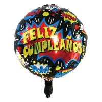 Happy Birthday Comic Book Balloon 45 cm