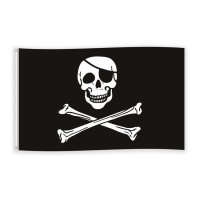 Drapeau crâne de pirate 90 x 150 cm