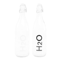 Bouteille transparente de 1000 ml de H2O