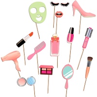Kit pour photocall de Maquillage amusant - 14 unités