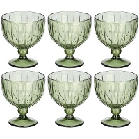 Coupe à glace 360 ml à rayures - lot de 6