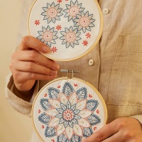 Kit de broderie Duo - Mandala floral - DMC