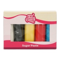 Set de fondant de 5 couleurs primaires 500 g - FunCakes