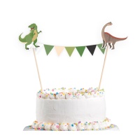 Bouchon de gâteau dinosaure préhistorique