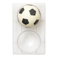 Moule à chocolat pour ballon de football 20 x 12 cm - Décorer - 2 cavités