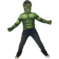 Costume de Hulk avec t-shirt musclé, masque et gants pour enfants