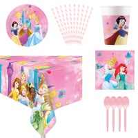 Kit de fête princesse Disney - 8 personnes