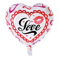 Ballon coeur d'amour 46 cm