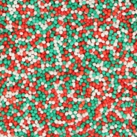 Saupoudreuses de Noël mini perles colorées 80 gr - FunCakes