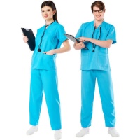 Costume de médecin bleu pour adulte