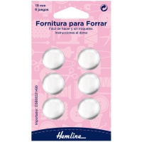 Doublure de bouton 19 mm - Ourlet - 5 pcs.