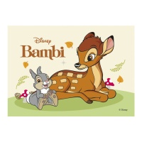 Gaufrette comestible Bambi 14,8 x 21 cm - Dekora