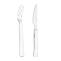 Set de 6 fourchettes 20 cm et 6 couteaux à steak 22 cm Steel-Force - Arcos