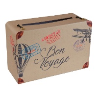 Tirelire en forme de valise « Bon voyage » 24 x 16 x 10 cm - 1 unité