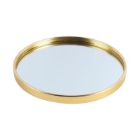 Emporte-pièce 20 cm en métal doré et miroir - DCasa