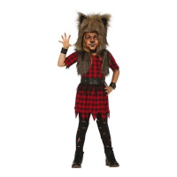 Costume de loup avec capuche pour filles