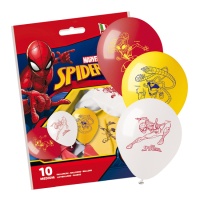 Ballons Spiderman - Party Cube - 10 pcs.