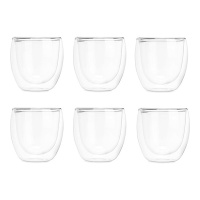 Verre 246 ml en borosilicate - lot de 6