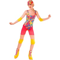 Costume de patineuse multicolore pour femmes