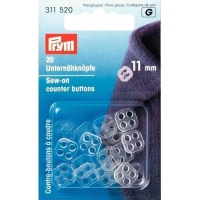 Boutons de comptoir de 1,1 cm pour la couture - Prym - 20 pièces