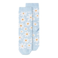 Chaussettes à fleurs bleues pour enfants