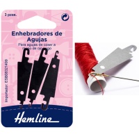 Enfile-aiguille à long chas - Hemline - 3 pcs.