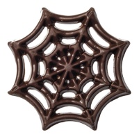 Figurines de toile d'araignée d'Halloween en chocolat noir - 110 pièces