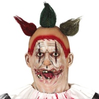 Masque de clown avec cheveux en latex