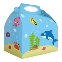 Boîte en carton pour animaux marins - 12 pièces