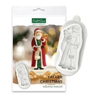 Moule en silicone pour figurine de Père Noël 8,5 x 5,5 cm - Moule Katy Sue