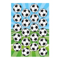 Galettes de football comestibles 3,4 cm - Dekora - 20 unités