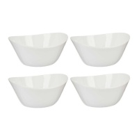 1.2 L bol en porcelaine avec forme - 4 pcs.