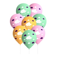 Ballons en latex 27 cm - 8 pcs.