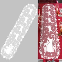 Chemin de table de traîneau ajouré de 1,83 x 46,5 cm