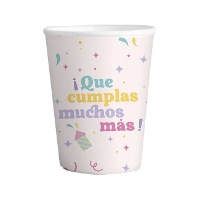 Gobelets d'anniversaire de 266 ml - 6 unités