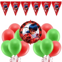 Kit de décoration pour la fête de la coccinelle - 22 pièces