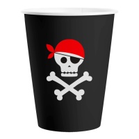 Verres pirates 200 ml - 8 pièces