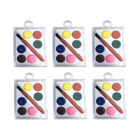 Mini palettes d'aquarelle avec couvercles de 4,5 x 3,4 cm