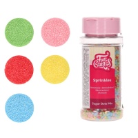 Sprinkles confetti ronds de couleur 80 g - FunCakes