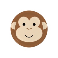 Plats de singe 22 cm - 8 pcs.