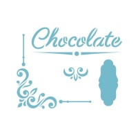Pochoir chocolat 20 x 28,5 cm - Artis decor - 1 unité