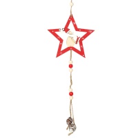 Pendentif en forme d'étoile en bois de 30 cm