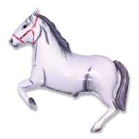 Ballon cheval blanc 107 x 75 cm - Conver Party