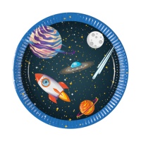 Plats Galaxy Outer Space 19,5 cm - 8 pcs.