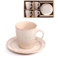 Tasse à café 250 ml Motas natural - DCasa - 4 services