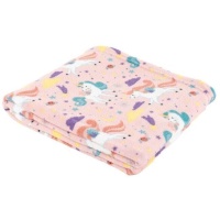 Couverture licorne 1,50 x 1,25 m