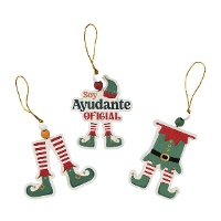 Pendentif Elfe avec jambes en bois - 1 unité