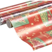 Assortiment de papier d'emballage Joyeux Noël 0,7 x 2 m